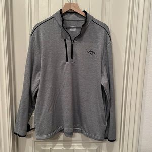Gray Callaway Quarter Zip Pullover XL